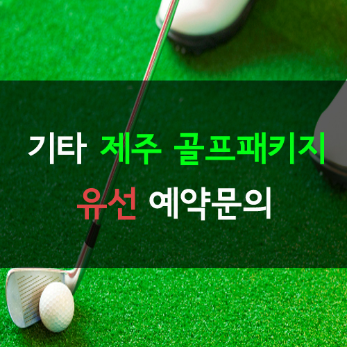 [유선문의]기타 제주골프 패키지